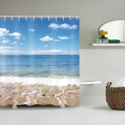 Bathroom Shower Curtain Set 180cm*180cm(70