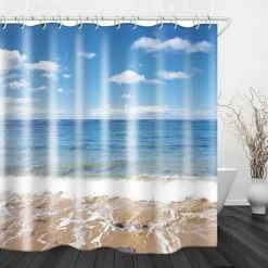 Bathroom Shower Curtain Set 180cm*180cm(70