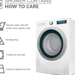 Bathroom Shower Curtain Set 180cm*180cm(70