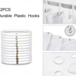 Bathroom Shower Curtain Set 180cm*180cm(70