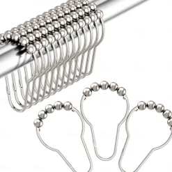 Bathroom Shower Curtain Waterproof Plastic Shower Curtain Premium PEVA Non-Toxic with Rust Proof Grommets Clear 8G Bathroom Accessories