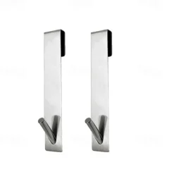 Bathroom Shower Door Hook Over Glass Door Shower Towel Rack Stainless Steel Drilling Free Towel Holder Hanger