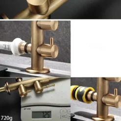 Bathroom Sink Faucet - Classic Antique Brass Mount Outside Single Handle One HoleBath Taps