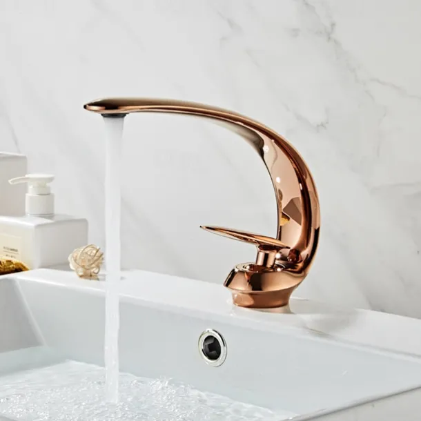 Bathroom Sink Faucet - Classic Oil-rubbed Bronze / Nickel Brushed / Electroplated Centerset Single Handle One HoleBath Taps