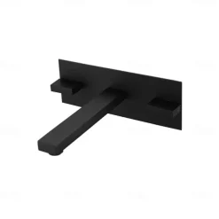 Bathroom Sink Faucet - Classic / Wall Mount Electroplated / Painted Finishes Mount Inside Two Handles One HoleBath Taps