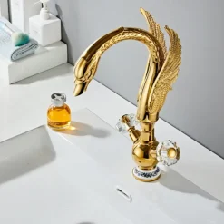 Bathroom Sink Faucet - Classic Electroplated Centerset Single Handle One HoleBath Taps