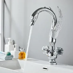 Bathroom Sink Faucet - Classic Electroplated Centerset Single Handle One HoleBath Taps