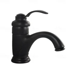 Bathroom Sink Faucet - Classic Antique Brass Centerset Single Handle One HoleBath Taps