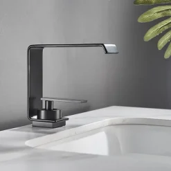 Bathroom Sink Faucet - Classic Electroplated Centerset Single Handle One HoleBath Taps