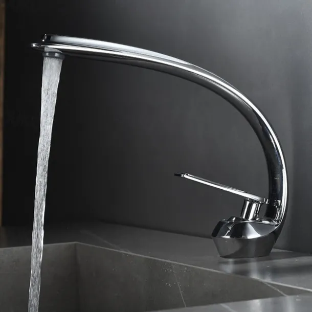 Bathroom Sink Faucet - Classic Electroplated / Painted Finishes Centerset Single Handle One HoleBath Taps