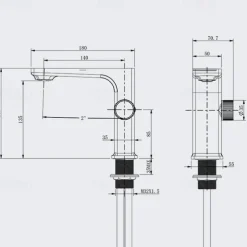 Bathroom Sink Faucet - Classic Chrome / Gun Grey Electroplated / Black / Whiete Painted Finishes Centerset Single Handle One HoleBath Temperature Display Taps
