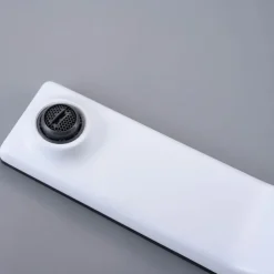 Bathroom Sink Faucet - Classic Chrome / Gun Grey Electroplated / Black / Whiete Painted Finishes Centerset Single Handle One HoleBath Temperature Display Taps