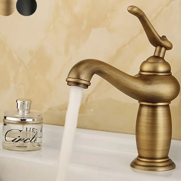 Bathroom Sink Faucet - Classic Electroplated Centerset Single Handle One HoleBath Taps