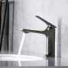 Bathroom Sink Faucet - Classic Nickel Brushed / Electroplated / Painted Finishes Centerset Single Handle One HoleBath Taps