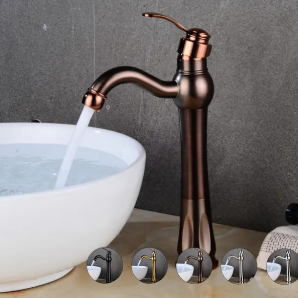 Bathroom Sink Faucet - Classic Electroplated Centerset Single Handle One HoleBath Taps