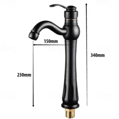 Bathroom Sink Faucet - Classic Electroplated Centerset Single Handle One HoleBath Taps