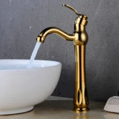 Bathroom Sink Faucet - Classic Electroplated Centerset Single Handle One HoleBath Taps