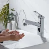 Bathroom Sink Faucet - Pull out / Pullout Spray Electroplated Centerset Single Handle One HoleBath Taps