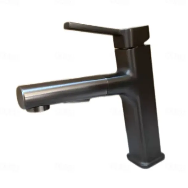 Bathroom Sink Faucet - Pull out / Classic Electroplated Centerset Single Handle One HoleBath Taps