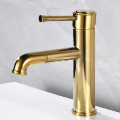 Bathroom Sink Faucet - Pull Out Oil-Rubbed Bronze / Antique Brass Centerset Single Handle One Holebath Taps