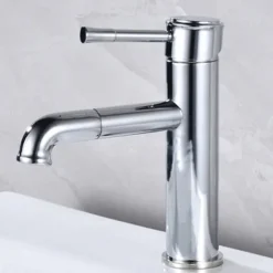 Bathroom Sink Faucet - Pull Out Oil-Rubbed Bronze / Antique Brass Centerset Single Handle One Holebath Taps