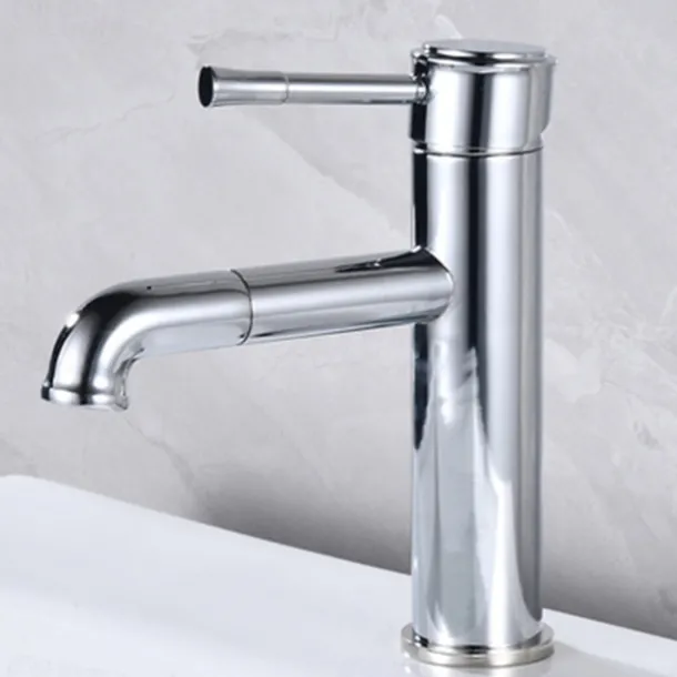 Bathroom Sink Faucet - Pull Out Oil-Rubbed Bronze / Antique Brass Centerset Single Handle One Holebath Taps