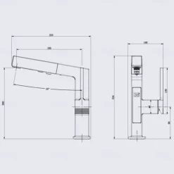 Bathroom Sink Faucet - Pull out / Classic / Pullout Spray Chrome / Nickel Brushed / Electroplated Centerset Single Handle One HoleBath Taps