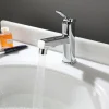 Bathroom Sink Faucet - Pull out Electroplated Centerset Single Handle One HoleBath Taps