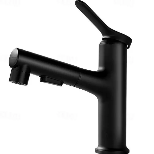Bathroom Sink Faucet - Pull out Electroplated / Painted Finishes Centerset Single Handle One HoleBath Taps