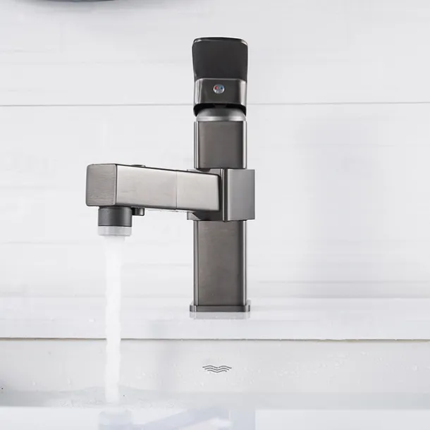 Bathroom Sink Faucet - Rotatable / Pull out / Classic Electroplated / Painted Finishes Centerset Single Handle One HoleBath Taps