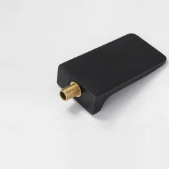 Bathroom Sink Faucet - Wall Mount / Waterfall Painted Finishes Wall Mounted Single Handle Two HolesBath Taps