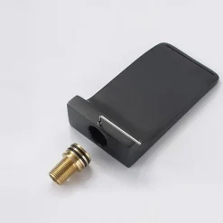 Bathroom Sink Faucet - Wall Mount / Waterfall Painted Finishes Wall Mounted Single Handle Two HolesBath Taps