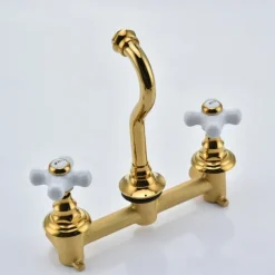 Bathroom Sink Faucet - Wall Mount / Widespread Electroplated Mount Inside Wall mountedBath Taps