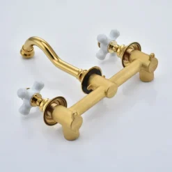 Bathroom Sink Faucet - Wall Mount / Widespread Electroplated Mount Inside Wall mountedBath Taps