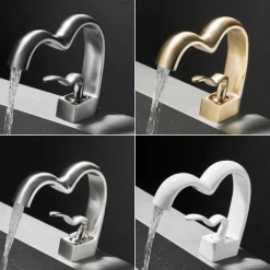 Bathroom Sink Faucet - Waterfall Electroplated Centerset Single Handle One HoleBath Taps
