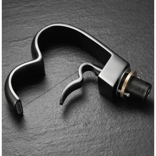 Bathroom Sink Faucet - Waterfall Electroplated Centerset Single Handle One HoleBath Taps