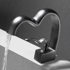 Bathroom Sink Faucet - Waterfall Electroplated Centerset Single Handle One HoleBath Taps