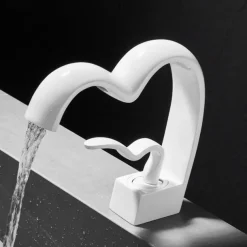 Bathroom Sink Faucet - Waterfall Electroplated Centerset Single Handle One HoleBath Taps