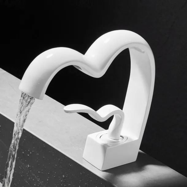 Bathroom Sink Faucet - Waterfall Electroplated Centerset Single Handle One HoleBath Taps