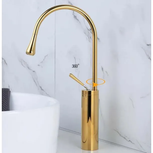 Bathroom Sink Faucet - Waterfall Electroplated Centerset Single Handle One HoleBath Taps