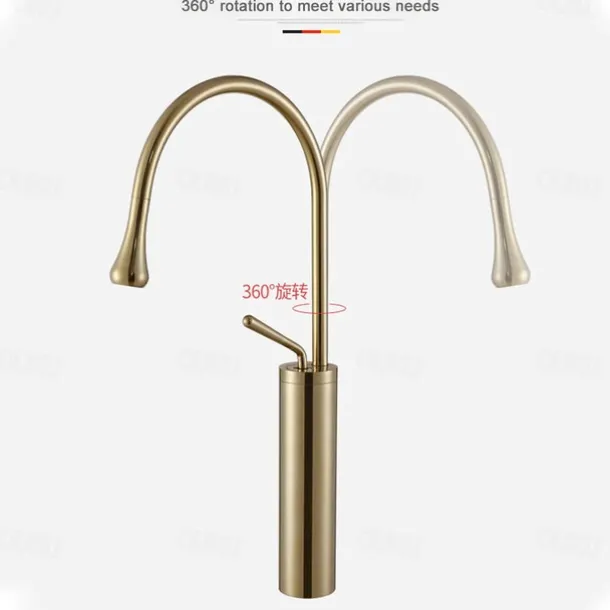 Bathroom Sink Faucet - Waterfall Electroplated Centerset Single Handle One HoleBath Taps