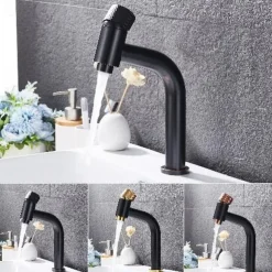 Bathroom Sink Faucet - Waterfall Electroplated Centerset Single Handle One HoleBath Taps / Bathroom Sink Faucet+ Accessories / Vintage / Yes / Brass / Brass