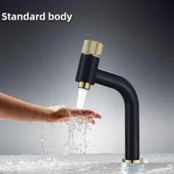 Bathroom Sink Faucet - Waterfall Electroplated Centerset Single Handle One HoleBath Taps / Bathroom Sink Faucet+ Accessories / Vintage / Yes / Brass / Brass