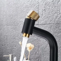 Bathroom Sink Faucet - Waterfall Electroplated Centerset Single Handle One HoleBath Taps / Bathroom Sink Faucet+ Accessories / Vintage / Yes / Brass / Brass