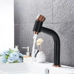 Bathroom Sink Faucet - Waterfall Electroplated Centerset Single Handle One HoleBath Taps / Bathroom Sink Faucet+ Accessories / Vintage / Yes / Brass / Brass