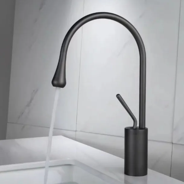 Bathroom Sink Faucet - Waterfall Electroplated Centerset Single Handle One HoleBath Taps