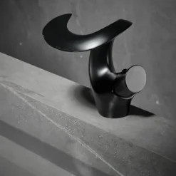 Bathroom Sink Faucet - Waterfall Electroplated Mount Outside Single Handle One HoleBath Taps