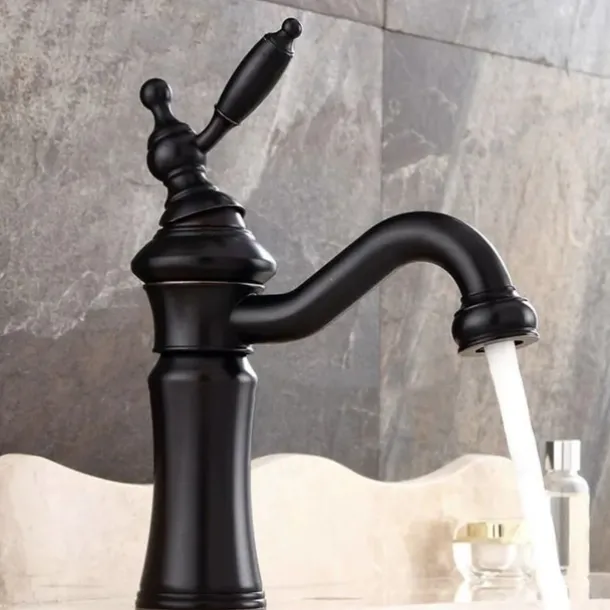 Bathroom Sink Faucet - Waterfall Electroplated Centerset Single Handle One HoleBath Taps