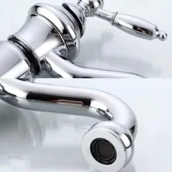 Bathroom Sink Faucet - Waterfall Electroplated Centerset Single Handle One HoleBath Taps