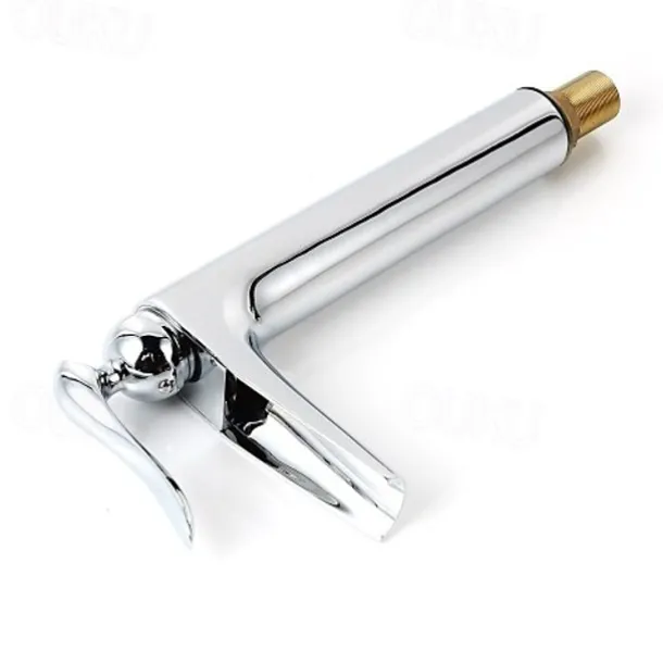 Bathroom Sink Faucet - Waterfall Chrome Centerset Single Handle One HoleBath Taps